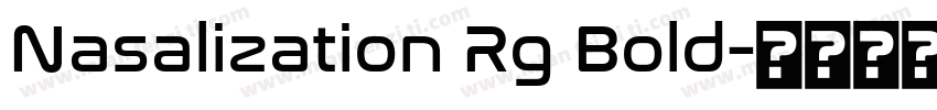 Nasalization Rg Bold字体转换